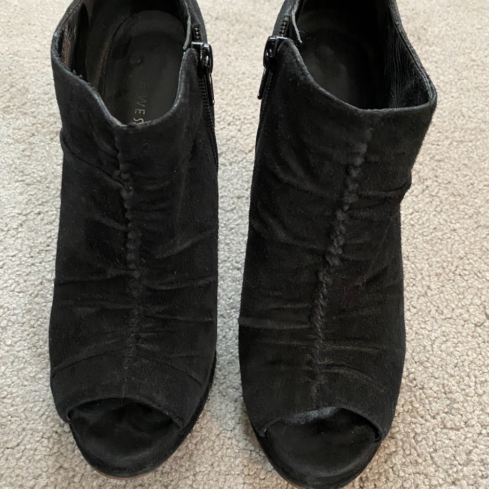 Black Suede High Heels